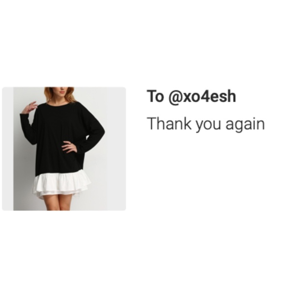 Oversized Long Sleeve T-shirt Dress - Picture 7 of 7